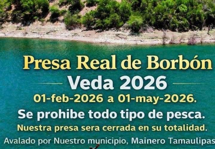 Presa Real de Borbón, Veda 2026